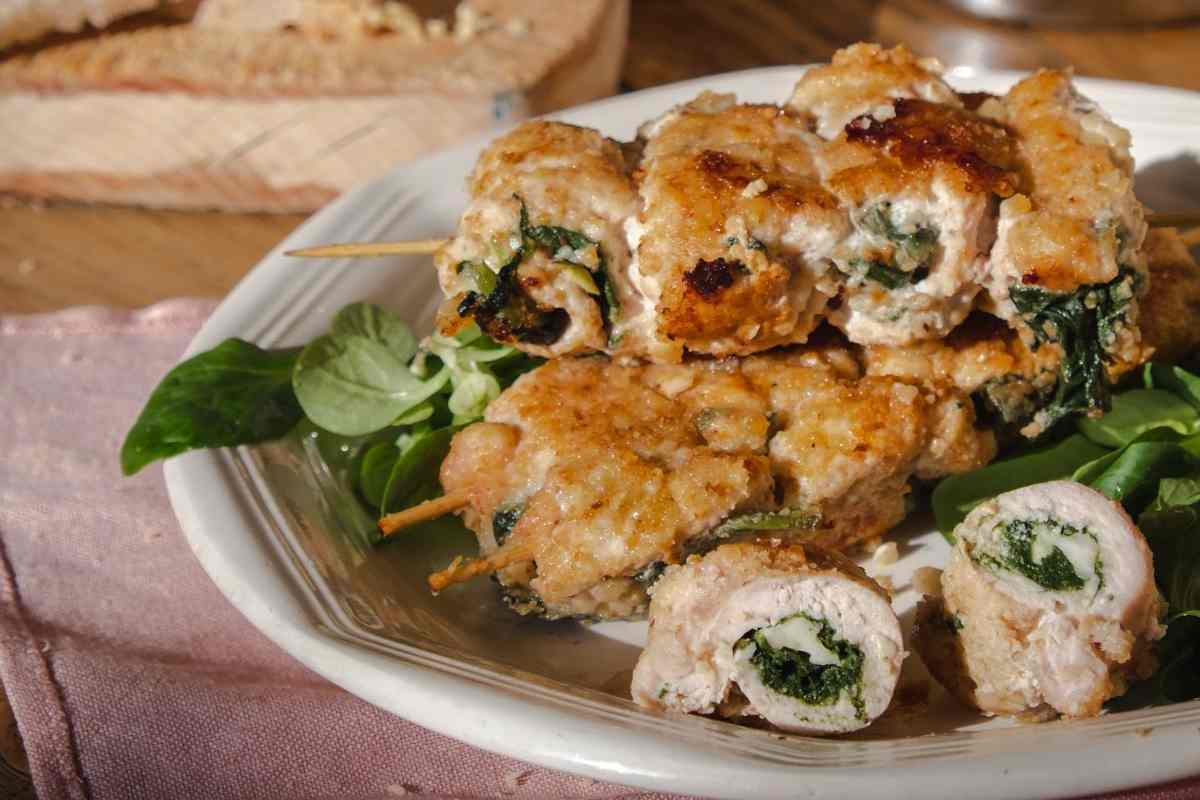 Involtini di pollo ripieni