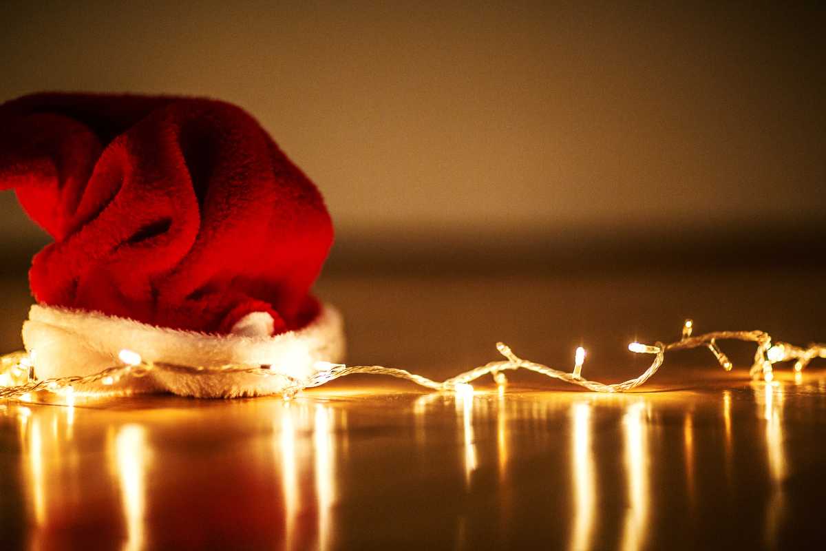 Luci cappello natale