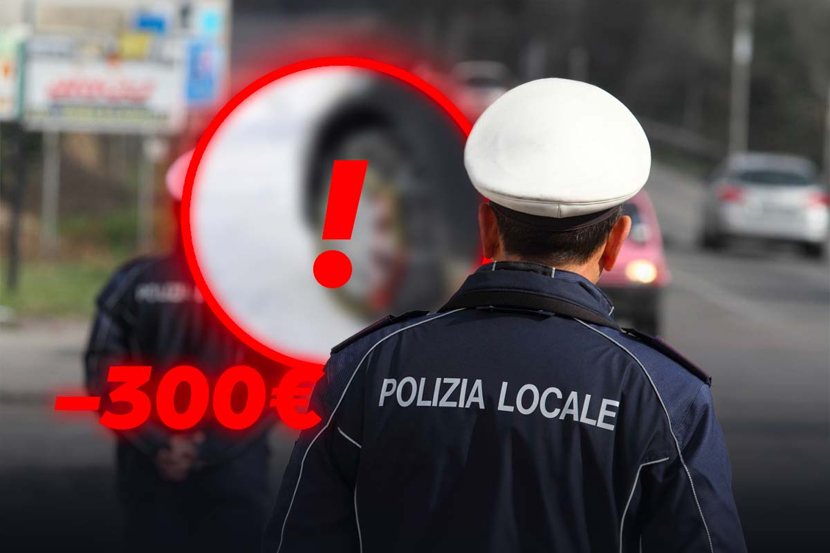 polizia, un cerchio e una scritta